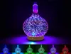 Lampade di fragranze creative Humidifier in vetro 3D LED Colorful Night Light Aromatherapy Machine Olio essenziale Diffuser230J5827775