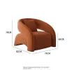 Casual Fabric Single Sofa Nordic Simple Living Room Furniture With Armrest And Backrest Lounge Chair Modern Leisure Sofa Chair