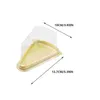 Ta ut containrar 50 datorer Mousse Sandwich Box Cake Plastic Container Moon Holder Blister Wrapping Case
