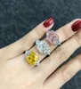 Real Flower Cut 5ct Rose Diamond Ring 100 Original 925 STERLING SIGHER LEGAMING BALANS DE MARIAGE POUR FEMMES FINE BIELRIR6878471