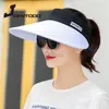 Wizjerze szerokie czapki Brim Hats Hats 2021 Wiele kolorów kobiety Summer Sun Hats Paknal Sun Visor Hat z dużymi głowami szerokie brzegi plażowe czapkę UV Protection Cap 240412