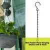 Hooks Metal Hanging Chains Sturdy Bird Feeder Iron Widely Used Practical Plant With S Hook