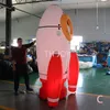 free door delivery outdoor activities 8m high Exhibition Advertising Decoration Model Inflatable Space Shuttle Rocket balloon with LED light