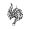 S925 Sterling Silver Charms Rings for Men Women Fashion Acinet Dragonhead Personality Jewelry Free Shippi240412