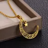 Pendant Necklaces Crescent Moon Star Charm Necklace Stainless Steel Jewelry Gold Color Celestial Birthday Gifts Women Fashion Accessories