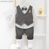 Vêtements ensembles nouveaux vêtements de bébé au printemps Baby Boys Suit Enfants Casual Vest Shirt Pantals 3pcs / sets
