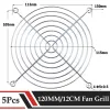 Cooling 5Pcs Gdstime 12cm Iron Net Metal Fan Grill Cover For 120mm x 120mm 5 inches AC DC Fan