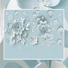Tapety Milofi Nordic Wind 3D Relief Flower Tło Tła papier murowy