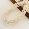 Natural Freshwater Pearl Necklace for Women S925 Silver Dollar Treasure Buckle 2024 New Bright Scratchable Powder High Grade Neckchain