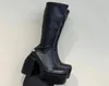 Designer Luxury Boot Naked Wolfe Spice Black Stretch Boots Cir Cir Cir Cir Cir Cir Cirestest Flest Flest dåest dåliga material Hög häl P2219013