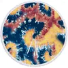 Handdoek tie-dye mode ronde strand handdoeken Dik Dikke badmicrofiber stof 150 cm maat zwemmen reissport volwassen kinderen