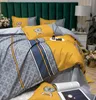 Modern Tasarımcı Yatak Setleri Kapak Moda Yüksek Kaliteli Pamuk Kraliçe Boyut Boyutu Xury Yatak Sayfası Yetkili1846149
