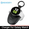 حلقات 1400 مللي أمبير في الساعة شاحن محمول لـ Galaxy Watch 6/6 Classic/5 Pro/4/3 ، Gear S4 ، S3 ، Active2 Magnetic Wireless Chief Banker Bank