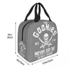 Goonies Insulated Lunch Bags Large Skull Never Say Die Meal Container Thermal Bag Lunch Box Tote Outdoor Food Storage Bags