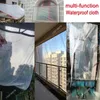 Transparent Outdoor Tarpaulin 0.16mm PE Rainproof Garden Plant Cover Gazebo Pergola Canopy Dog Pet Window Windproof Awning 240329