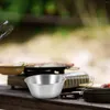 Muggar picknick skål soppa potten sauter hushåll kök matlagning nudlar metall rostfritt stål köksredskap