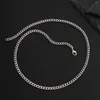 Cadenas 3 colores Collar de cadena simple para hombres Collar diario de moda en el cuello Accesorios 2024 Joya de moda