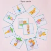 Blocs d'animaux en bois Forme du jeu Matching Puzzle Balance Toy Montessori Fine Motor Training Toys pour les enfants