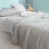 Luxury Washed Summer Cool Quilt Ice Silk Air-Conditioning Single Double Thin Blanket Bedding Queen Size