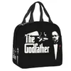 The Godfather Isolated Lunch Bag For Women Kids Gangster Movie Reusable Cooler Thermal Lunch Box Picnic Food Container Bags