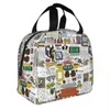 Amis Kee American TV Series Sac à lunch isolée BEAKPORTHOP CENTRAL PERK REAL CONTAYER THERMAL SAG TOTE BOX BOX BENTO Bento Pouche