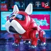 Dance music bulldog robot cão interativo inteligente com brinquedos leves para crianças educação precoce bebê brinquedo menino menina 240407