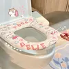 Mooie toiletbreker met handvat volle set kawaii waterdichte toiletbril mat voor woningdecor badkamer aasories eva wc mat