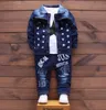 Baby Boy First Birthday Outfit Fashion Denim Jacket Tshirts Jeans 3st Girls Clothes Kids Bebes Jogging Suits Tracksuits G1022877540