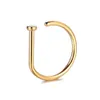 Anneaux de nez Studs Fashion en acier inoxydable Horseshoe fausse bague C Clip Clip Piercing Stud Hoop pour les femmes Men Barbell Drop Livrot JE J OTYCU