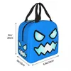 Geometria Kostka Dash Gra Izolowana torba na lunch Unblocked Level Meal Container Cooler Bag Lunch Box Tote School Outdoor Bag