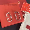 Sier Charm Love Gifts Letter Designer örhängen Märke smycken högkvalitativt rostfritt stål non fade gåva