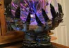 Creative Glowing Halloween Crystal Deluxe Magic Skull Finger Plasma Ball Spooky Home Decor 2206147858341