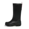 Boots en caoutchouc de mollet moyen femmes chaussures de pluie imperméables galoshes femme travaillant des chaussures de pluie de jardin