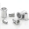 50/100 st muttrar M3 M4 M5 M6 M8 M10 M12 Flat metriska gängade nitar Aluminiumflänsen Rivnut Insert muttermuttrar fästelement