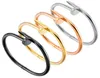 Bracelets à ongles Love Designer Bangle Men Women Bracelets Classic C Design Bijoux Fade non allergène65519902558887