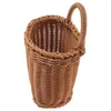 Bouteilles de rangement petit panier suspendu jardins muraux de porte rotin