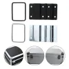 2pcs Metall Flughülle Doors Werkzeugkästen Lockfächer Stütze Scharnier 8 Loch Dekor Kofferanpassungsscharke Air Box Accessoires