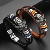 Bragle Trend Retro Pirate Skull Bracciale Bracciale Affascinante Gioielli di moda Uomini Accessori per San Valentino Regalo di San Valentino