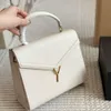 Designer Bag Womens Mens Luxury äkta läderväska med axelremmar Purses Satchel handväska Det första valet för avancerad festmode ingen låda med dammväska