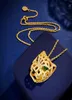 New Style designer leopard Full Stones Pendant necklace gold chain necklaces for men and women Party Wedding lovers gift jewelry3160776