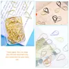 100 pc's miniture decoraties ceremonie paperclip bestand clips papierwerkmap metaal
