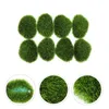 Decorative Flowers 4 Pcs Pot Plants Indoor Artificial Moss For Crafts Balls Decorations