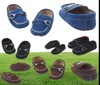 Deri bebek ayakkabıları moccasin bebek ilk yürüyüşçü siyah ayakkabılar yeni doğan deri bebek için 0 1 yıllık bebekler için whole2610811