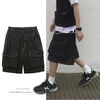 Men's Shorts Men Military Cargo Casual Big Pocket Sports Loose Multi Fashion Khaki Patchwork Wide Leg Knee Length