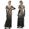 Abiti casual abiti da sposa degli anni '20 Gatsby Charleston Deco Paughead Party Long Evening Maxi Cocktail Gown