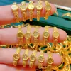 Anillos de forma de reloj creativo para mujeres anillos de apertura ajustables hombres vintage punk mini reloj anillo de dedo pareja anillos de joyería regalo