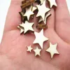 100-500 mini stelle in legno fette di stelle in legno a dimensioni miste Craften blanken pezzi di legno natalizio per il matrimonio di navigazione Scrapbook fai da te artigianato per feste