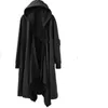 Męski Trench Coats Halloween kostium unisex hip hop vintage średniowieczny czarny z kaptury gotycki wampir długi płaszcz luźny płaszcz cosplay