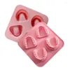 Storage Bottles Ice Cream Mould Practical Durable Easy To Use High-quality Amusing Fun Molds Denture Teeth-shaped Cubes Tray