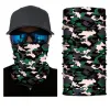 Бесплатная бесшовная магическая шарф Ski Camo Half Face Mask Bandana Necker Searner Dearbling Turban Cycling Mask CPA4459 0412